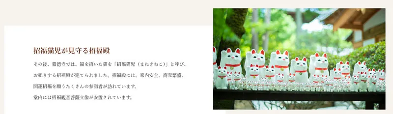 032 大谿山 豪徳寺　きら星にそら猫 | Webサイト